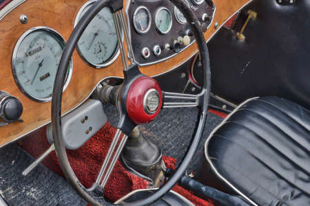 France may 24 2015, old car show in the picturesque city of Cabourg in summerのeditorial素材