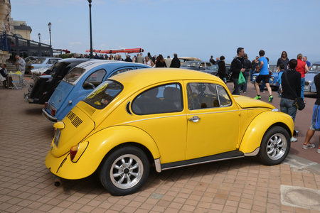 France may 24 2015, old car show in the picturesque city of Cabourg in summerのeditorial素材