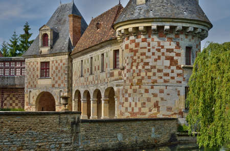 France, the picturesque castle of Saint Germain de Livetのeditorial素材