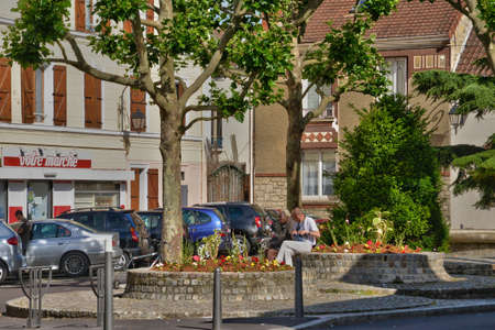 Ile de France, the picturesque city of Les Mureauxのeditorial素材