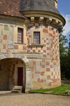 France, the picturesque castle of Saint Germain de Livetのeditorial素材