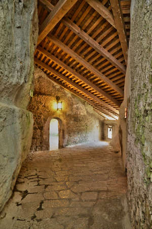 Slovenia, the picturesque and historical castle of Predjamaの写真素材