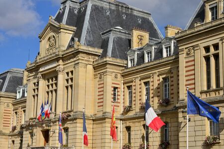 Haute Normandie, the picturesque city hall of Evreuxのeditorial素材