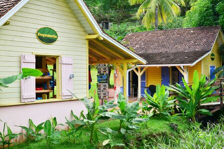 Martinique, the banana museum of Sainte Marie in West Indiesのeditorial素材