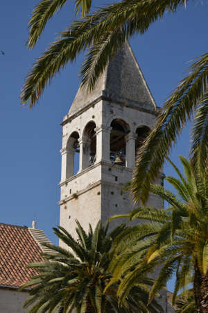 Croatia, the old and picturesque picturesque city of Trogirの写真素材