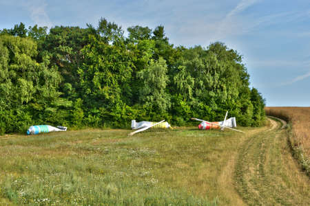 France, the picturesque landscape of Authevernes in normandieの写真素材
