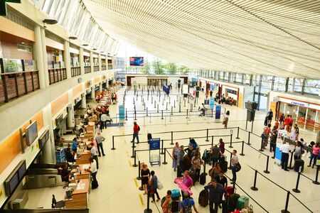 Martinique, the Aime Cesaire airport of Fort de France in West Indies