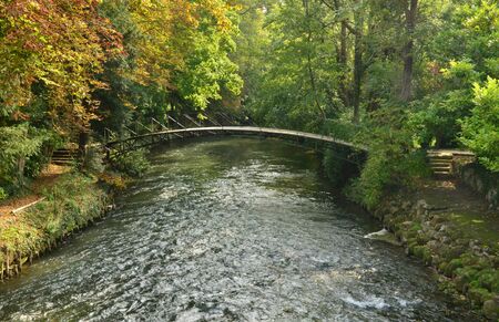 Ile de France, Epte river in the picturesque village of Bray et Lu