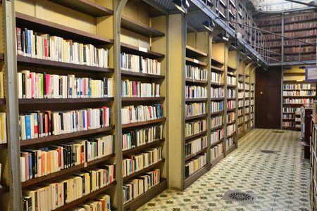 Martinique, the picturesque Schoelcher library of Fort de France in West Indiesのeditorial素材