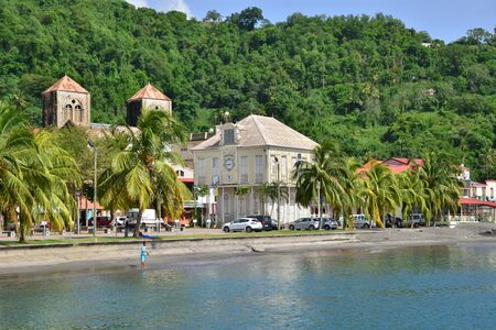 Martinique, the picturesque city of Saint Pierre in West Indiesのeditorial素材