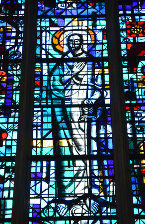 France, the picturesque church of Le Neubourg in normandieのeditorial素材