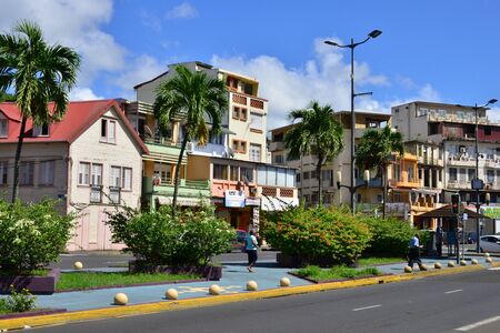 Martinique, the picturesque city of Fort de France in West Indiesのeditorial素材