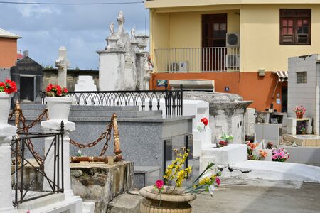 Martinique, the picturesque cemetery of Le Robert in West Indiesの写真素材