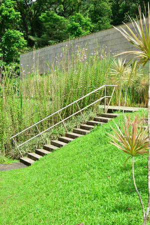 Martinique, the domaine d emeraude park in Morne Rouge in West Indiesの写真素材