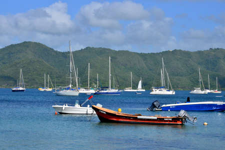 Martinique, the picturesque city of Sainte Anne in West Indiesのeditorial素材