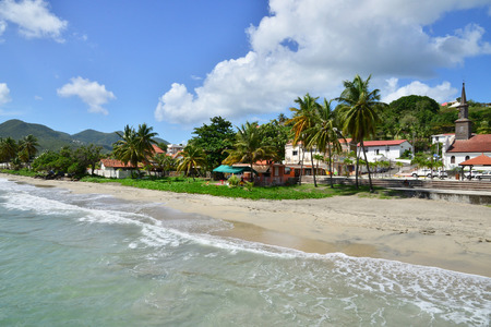 Martinique, the picturesque city of Le diamant in West Indiesの写真素材