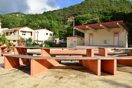 Martinique, the picturesque village of Riviere Pilote in West Indies