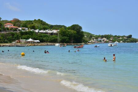 Martinique, the picturesque seaside of Sainte Anne in West Indiesのeditorial素材
