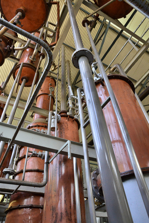 Martinique, distillery of Habitation Clement in Le Francois in West Indiesの写真素材