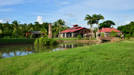 Martinique, the picturesque Maison de la Canne in Les Trois Ilets de France in West Indiesのeditorial素材
