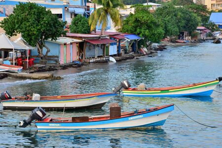 Martinique, the picturesque city of Sainte Luce in West Indiesのeditorial素材