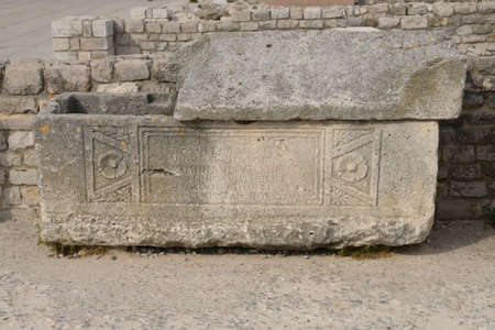 Croatia, the historical city of Zadar in Balkanの写真素材