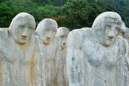 Martinique,slave memorial in Le Diamant in West Indiesのeditorial素材