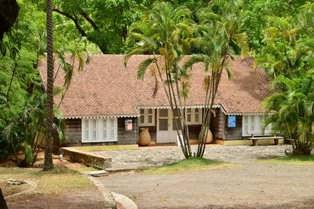 Martinique, the picturesque Habitation Clement in Le Francois in West Indiesのeditorial素材