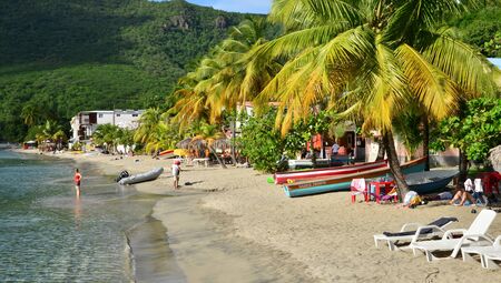 Martinique, the picturesque village of Les Anses d Arlet in West Indiesのeditorial素材
