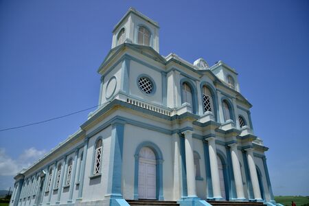 Martinique, the picturesque church of Sainte Marie in West Indiesの写真素材