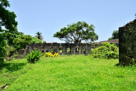 Martinique, Habitation Fonds Saint Jacques in Sainte Marieの写真素材
