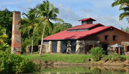 Martinique, the picturesque Maison de la Canne in Les Trois Ilets de France in West Indiesのeditorial素材