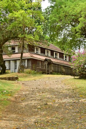 Martinique, the picturesque Habitation Clement in Le Francois in West Indiesのeditorial素材