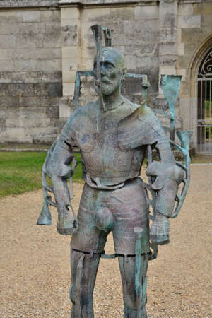 France, modern sculpture in the city of Evreux in Normandieのeditorial素材