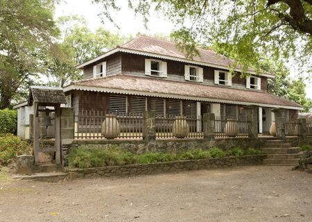 Martinique, the picturesque Habitation Clement in Le Francois in West Indiesのeditorial素材