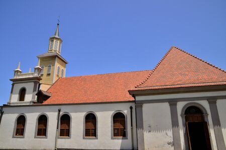 Martinique, the picturesque church of Le Lorrain in West Indiesの写真素材