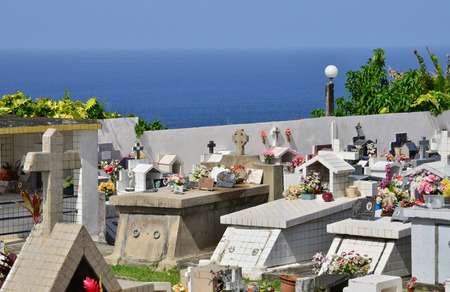 Martinique, the picturesque cemetery of Macouba in West Indiesのeditorial素材