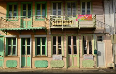 Martinique, the picturesque city of Le Saint Esprit in West Indiesのeditorial素材