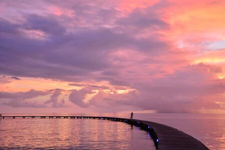 Martinique, the picturesque city of Sainte Anne in West Indiesの写真素材