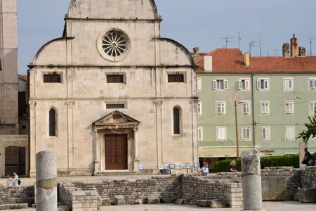 Croatia, the historical St Mary church of Zadar in Balkanのeditorial素材