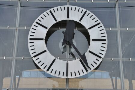 Cergy le Haut, France - august 8 2015 : the train station in the center of the modern cityのeditorial素材