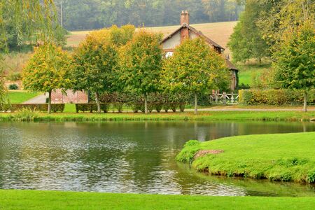 Lisors, France - october 11 2015 : the picturesque village in autumnのeditorial素材