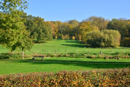 Seraincourt , France - october 26 2015 : the picturesque village of Val d Oise in autumnのeditorial素材