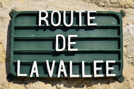 The valley road sign
