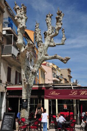 Bandol, France - april 20 2016 : the picturesque city in springのeditorial素材