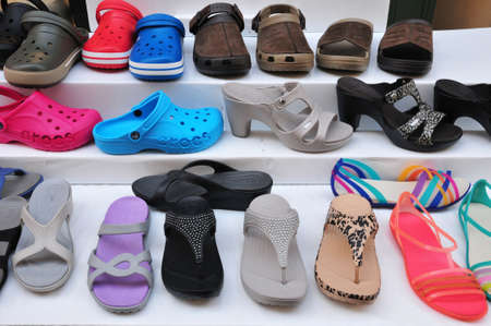 Sanary sur Mer, France - april 20 2016 :a shoes shopのeditorial素材