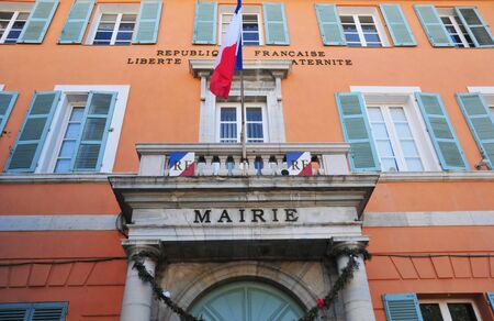 Frejus; France - april 16 2016 : the city hallのeditorial素材