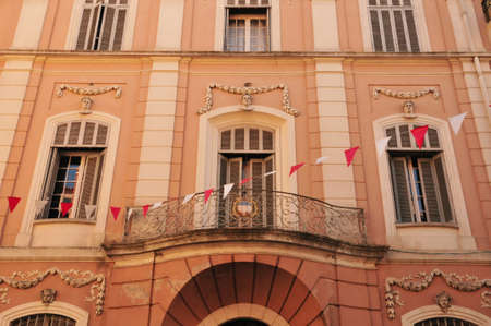old house in the city center, Frejus, Franceの写真素材