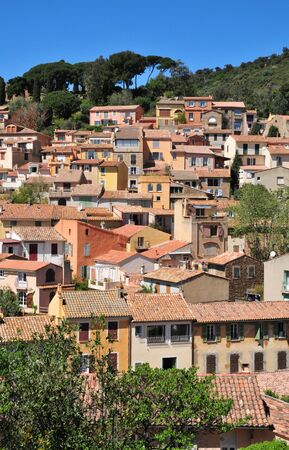 Bormes les Mimosas, France - april 18 2016 : the picturesque old village in spring