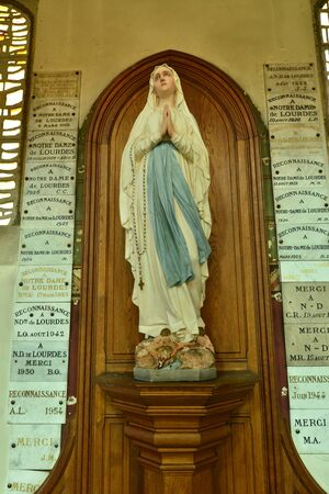 Rambouillet, France - may 6 2016 : Saint Lubin church of 19 th centuryのeditorial素材